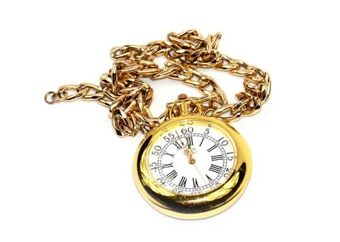 Watch with a chain Stock Photos