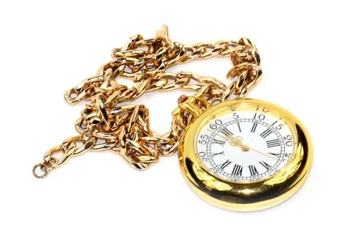 Watch with a chain Stock Photos