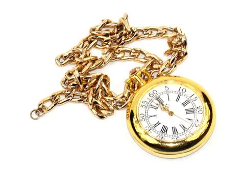 Watch with a chain Stock Photos