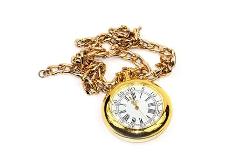 Watch with a chain Stock Photos