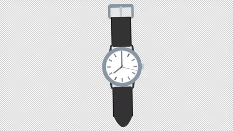 Watch. Clock animation. Cartoon. Stock Footage 301605786