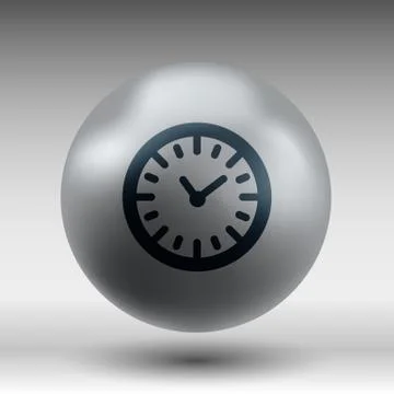 Watch clock icon time vector timer illustration Stock Illustration