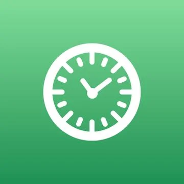 Watch clock icon time vector timer illustration 库存插图