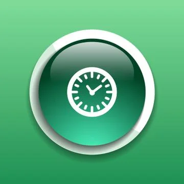Watch clock icon time vector timer illustration Stock Illustration