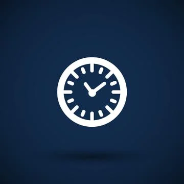 Watch clock icon time vector timer illustration Stockillustratie