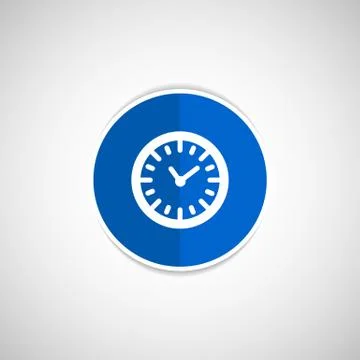 Watch clock icon time vector timer illustration Stock Illustration