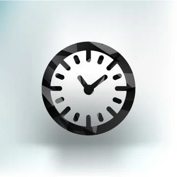 Watch clock icon time vector timer illustration Stock Illustration