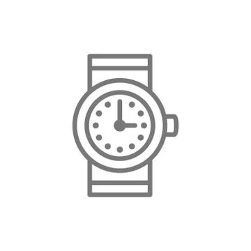 Watch, clock line icon. Stock Illustration