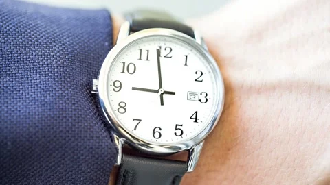 Watch close up at 9 am in 4K Stock Footage 254758487