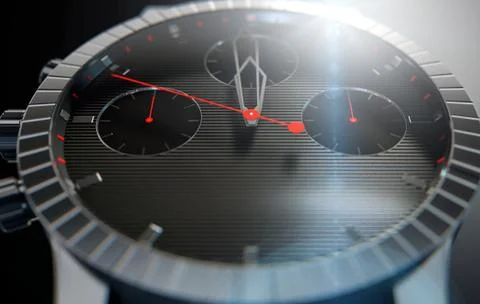 Watch Closeups Stock Illustration