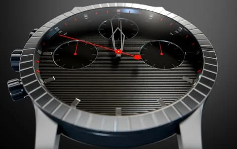 Watch Closeups Stock Illustration