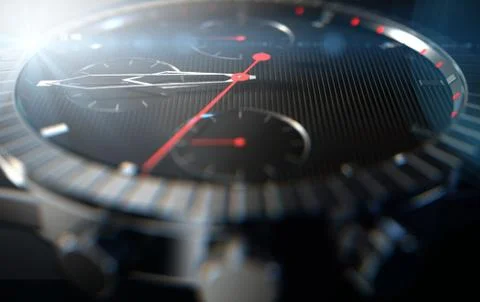 Watch Closeups Stock Illustration