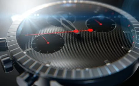 Watch Closeups Stock Illustration