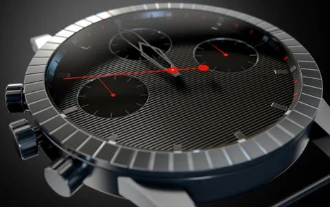 Watch Closeups Stock Illustration