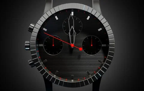Watch Closeups Stock Illustration
