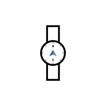 Watch compass vector design template illustration Stock Illustration
