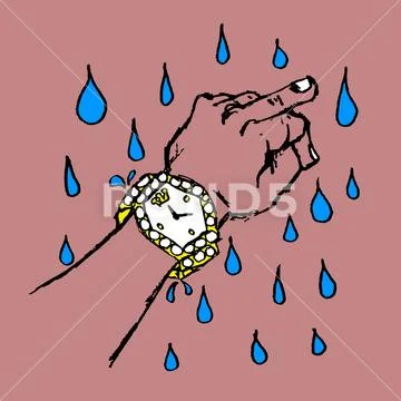 Watch drip Plantilla PSD