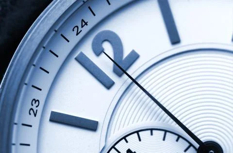 Watch Face at 12 Stock Photos