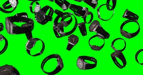 Watch falling slow motion black Stock Footage 108344331