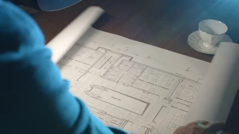 Watch the floor plan Stock Footage 101014916