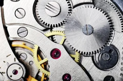 Watch gears close up 写真素材