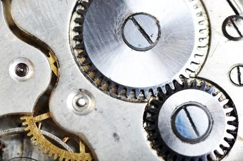 Watch gears Stock Photos