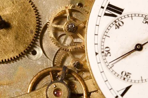 Watch gears Stock Photos