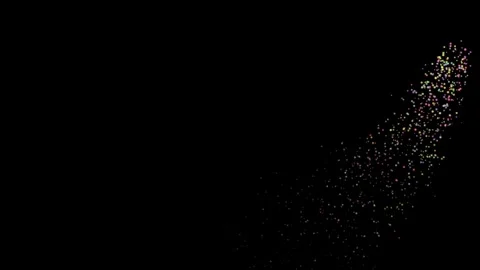 Watch how particles move and spread out in different patterns at a science Stock Footage 331348394