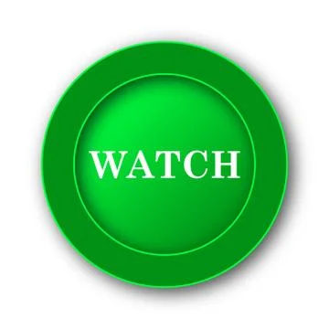 Watch icon. Internet button on white background.. Stock Illustration