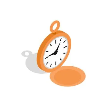 Watch icon, isometric 3d style Stock Illustration