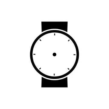 Watch icon logo design template isolated illustration Stock Illustration