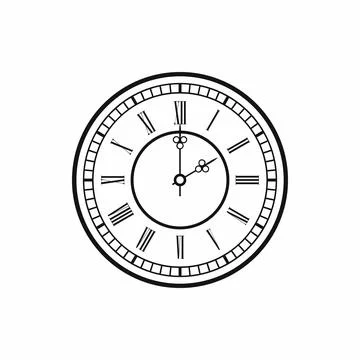 Watch icon, simple style Stock Illustration