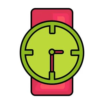 Watch icon symbolizing time management, schedule, productivity Stock-Illustration