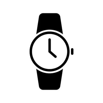 Watch icon vector design template Illustrazione stock