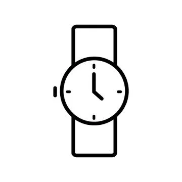 Watch icon vector design template Illustrazione stock