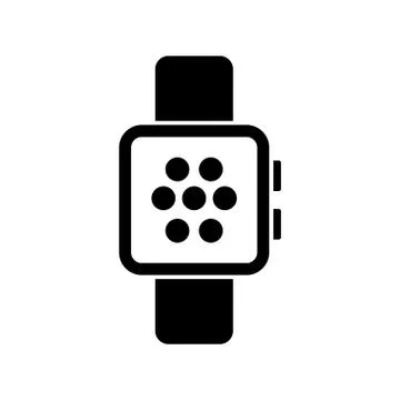 Watch icon vector design template Illustrazione stock