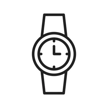 Watch icon vector image. Suitable for mobile apps, web apps and print media. Stock Illustration