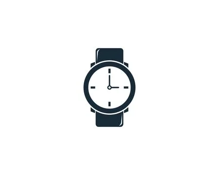 Watch Icon Vector Logo Template Illustration Design Stock Illustration