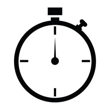 Watch Icons Set Stock Illustration