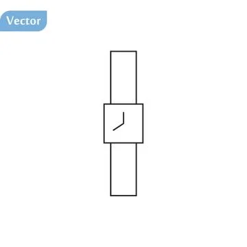 Watch icon,vector illustration. Flat design style. vector watch icon illustra Stock Illustration