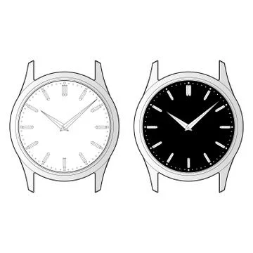 Watch illustration template Stock Illustration