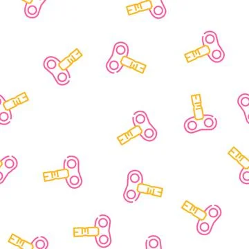 Watch key vector seamless pattern Stock Illustration