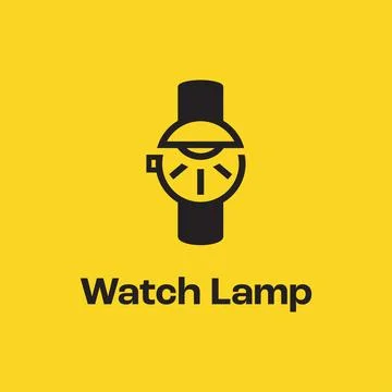 Watch Lamp Logo Stock Illustration
