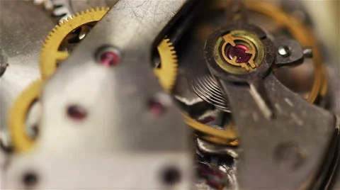 Watch manual mechanical 7 Video stock 58819002