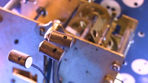 Watch mechanism. Clock chime Video stock 124022824