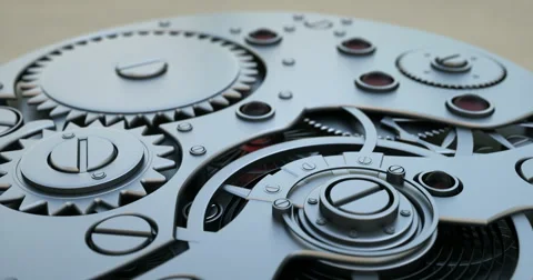Watch mechanism Stock Footage 46859048