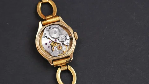 Watch mechanism from inside Stock Footage 151922737