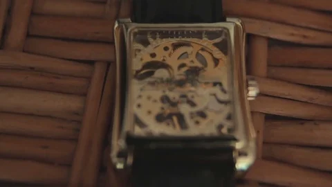 Watch mechanism macro loop Stock Footage 70901402