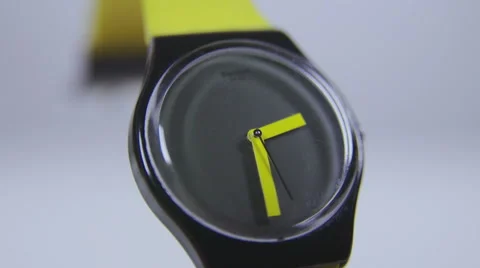 Watch minute hand close up slow motion Stock Footage 58761251