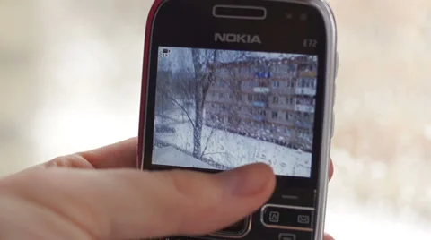 Watch the mobile camera (2) Video stock 48629778